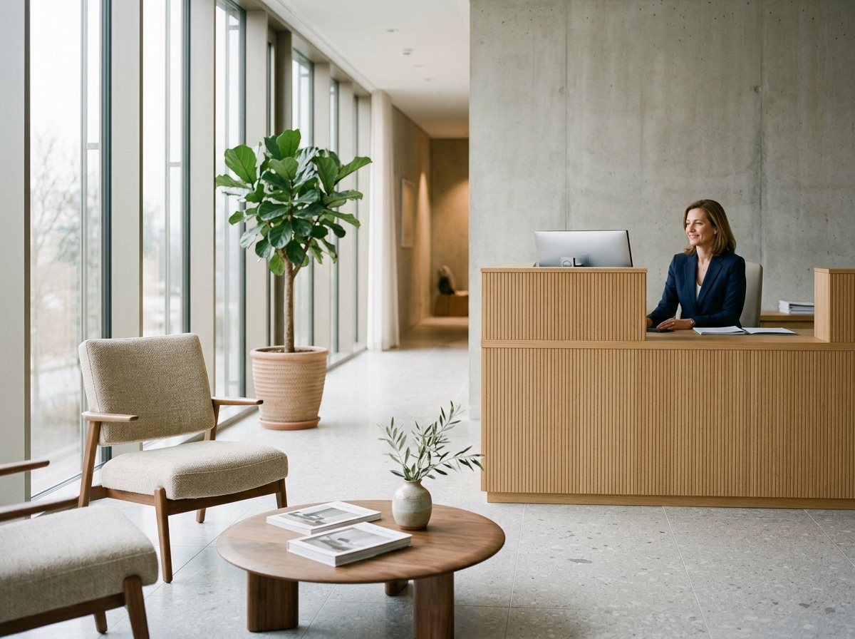 Salle de réunion en bois du cabinet Juris Conseil